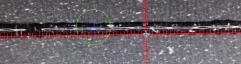 最小線寬0.3mm，穩(wěn)定在0.4-0.5之間。